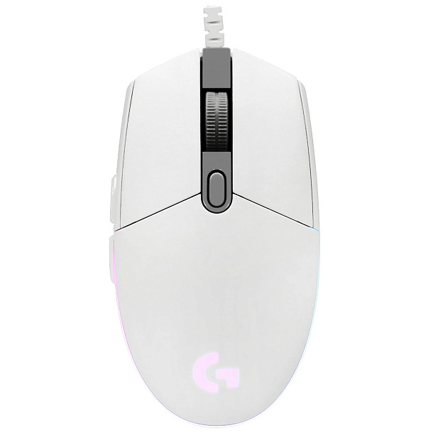 Проводная мышь LOGITECH G102 Lightsync White
