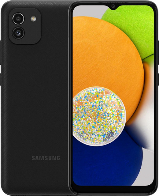 Смартфон Samsung Galaxy A03 4/128 Гб Чёрный
