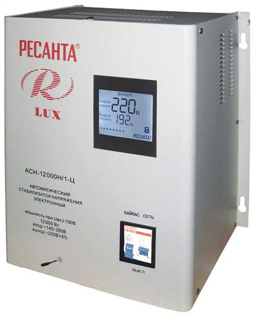 Стабилизатор напряжения Ресанта LUX АСН-12000Н\1-Ц
