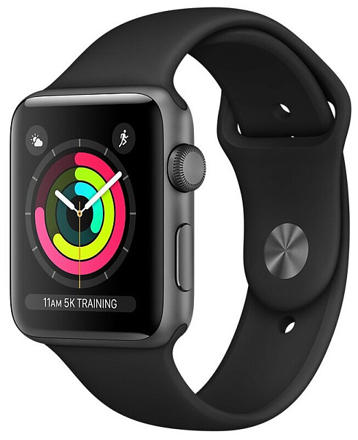 УМНЫЕ ЧАСЫ APPLE WATCH SERIES 3 42 ММ, СЕРЫЙ КОСМОС/ЧЕРНЫЙ
