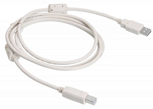 Кабель BURO USB2.0-AM/BM-1.8M-MG USB A(m) USB B(m) 1.8м
