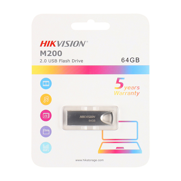 Флэш-карта USB 64GB Hikvision M200
