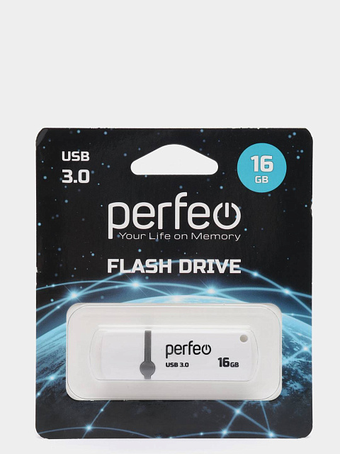 Флэш-карта USB 16GB Perfeo C08 White
