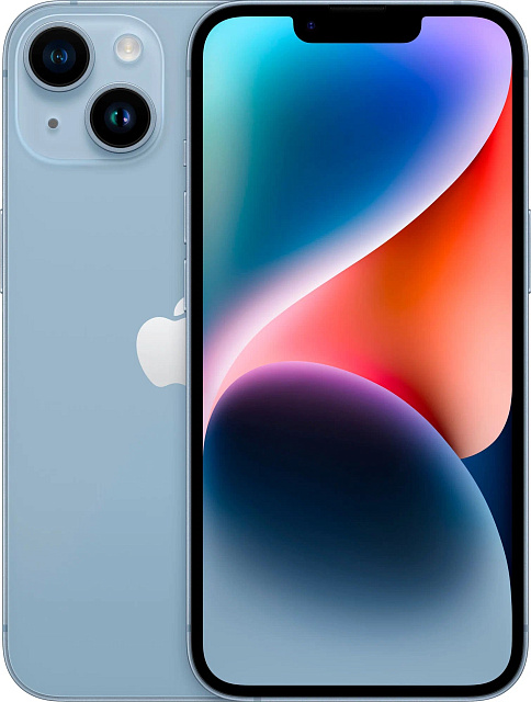 Смартфон Apple iPhone 14 256 ГБ, голубой
