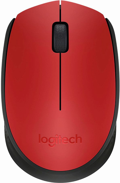 Беспроводная мышь LOGITECH M171 Red-Bkack
