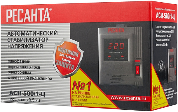Стабилизатор напряжения Ресанта АСН-500\1-Ц
