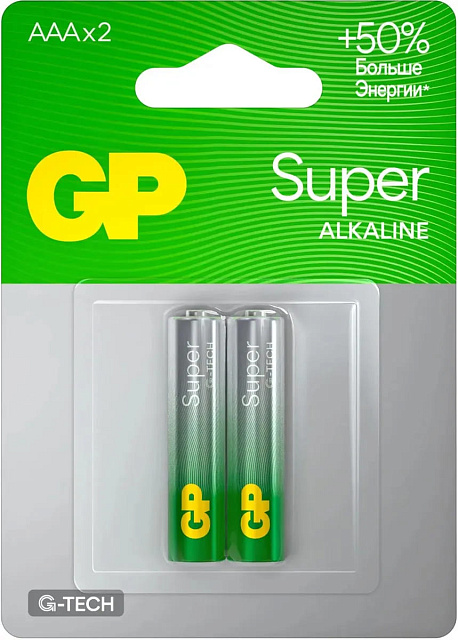 Батарея GP Super LR3 24AA21-2CRSBC2 2BL (блистер из 2х штук)
