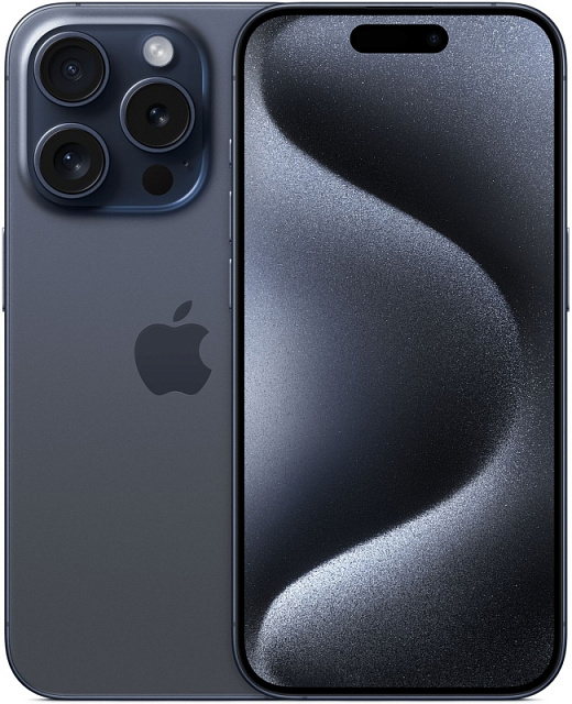 iPhone 15 Pro 128 ГБ "Титановый синий"