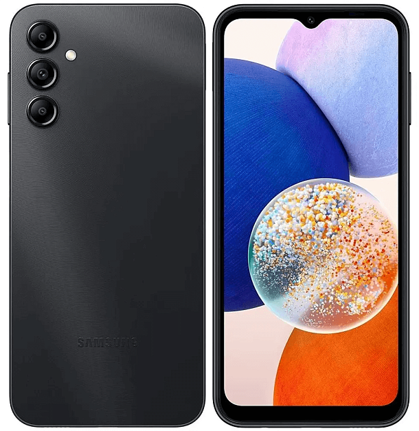 Смартфон Samsung Galaxy A14 4/128 ГБ, черный
