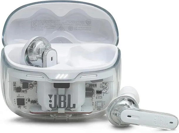 Беспроводные Наушники JBL TUNE BEAM GHOST WHITE (JBLTBEAMGWHT)
