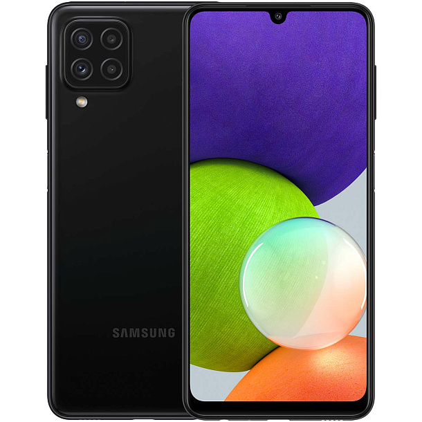 Смартфон Samsung Galaxy A22 64 Гб Черный
