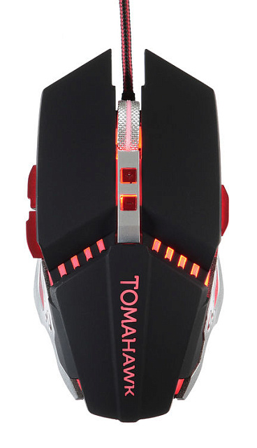 Проводная мышь OKLICK 999G TOMAHAWK черный
