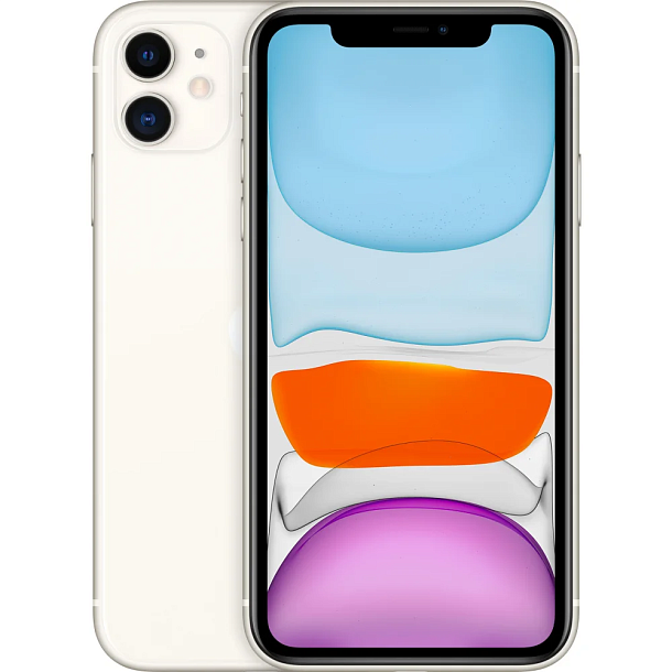 Смартфон Apple iPhone 11 128 ГБ, белый
