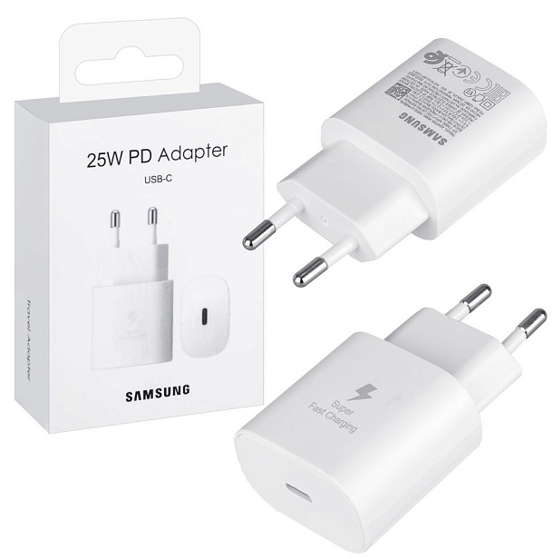 СЗУ Samsung 25 Вт Type-C, белый
