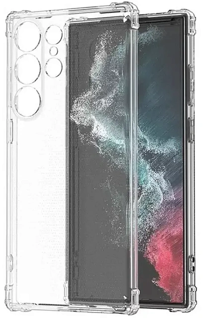 Чехол силиконовый прозрачный для Samsung S24 Ultra
