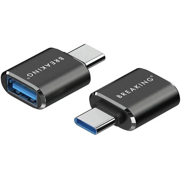 Переходник Breaking USB - Type-C Чёрный
