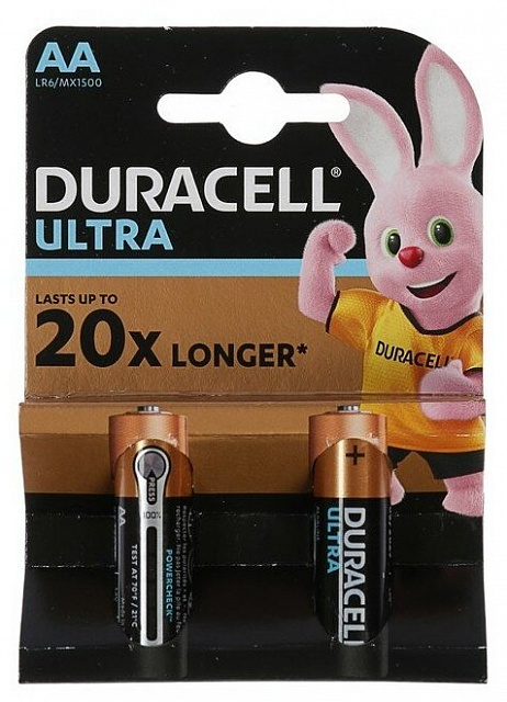 Батарея Duracell LR6-2BL Ultra Power (блистер из 2х штук)
