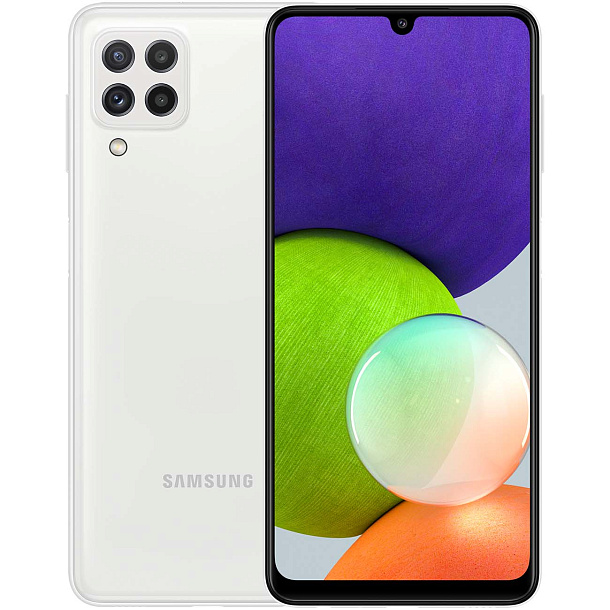 Смартфон Samsung Galaxy A22 64 Гб Белый
