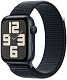 Apple Watch SE (2023), 40 мм, корпус из алюминия цвета «темная ночь», спортивный ремешок Loop «тёмная ночь»