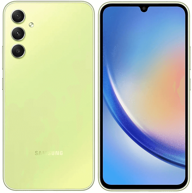 Смартфон Samsung Galaxy A34 5G 8/128 ГБ, лайм
