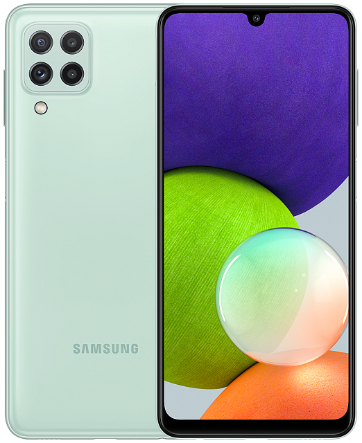 Смартфон Samsung Galaxy A22 64 Гб Зелёный
