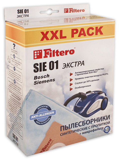Пылесборник FILTERO SIE 01 XXL PACK экстра