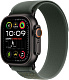 Apple Watch Ultra 2 GPS + Cellular, 49 мм, корпус из черного титана, ремешок Trail зеленого цвета