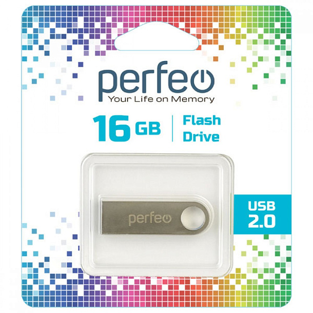 Флэш-карта USB 16GB Perfeo M07 Metal Series

