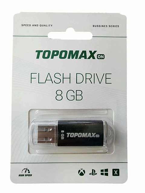 Флэш-карта USB 8GB TOPOMAX black

