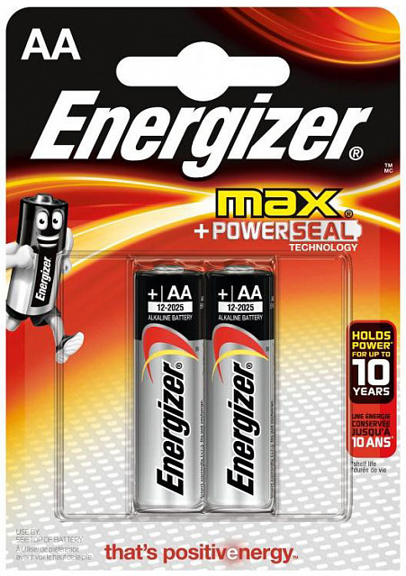 Батарея Energizer MAX Е91\АА ВР2 (блистер из 2 штук)
