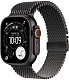Apple Watch Ultra 3 GPS + Cellular, 49 мм, корпус из черного титана, ремешок Milanese черного цвета