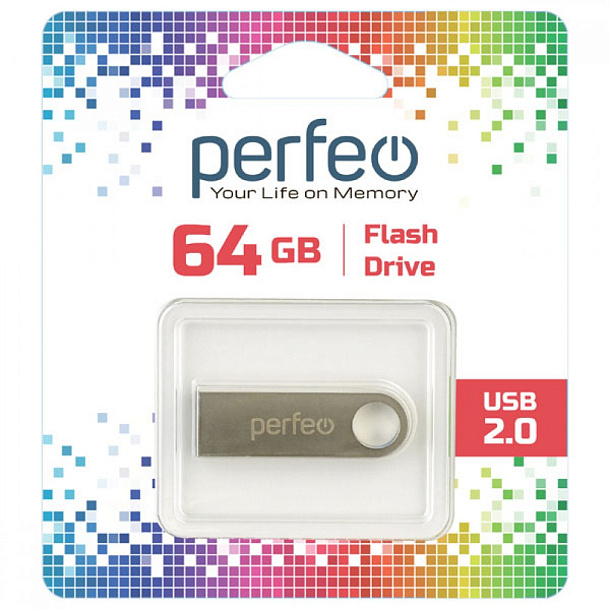 Флэш-карта USB 64GB Perfeo M07 Metal Series
