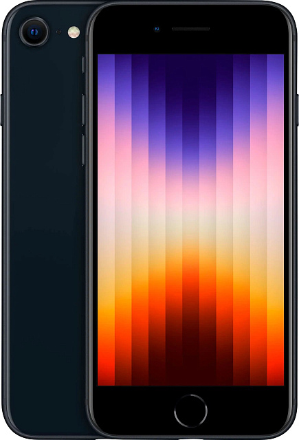 Смартфон Apple iPhone SE 2022 128 ГБ, midnight
