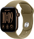 Apple Watch Series 12, 46 мм, корпус из алюминия темно-бронзового цвета, спортивный ремешок оливкового цвета