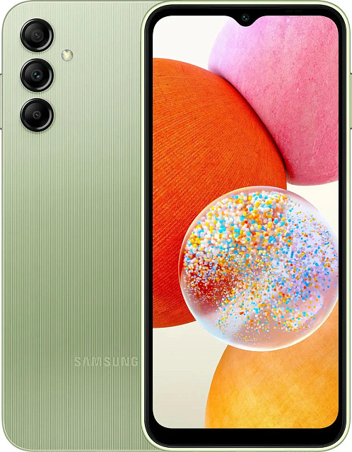 Смартфон Samsung Galaxy A14 4/64 ГБ, светло-зеленый
