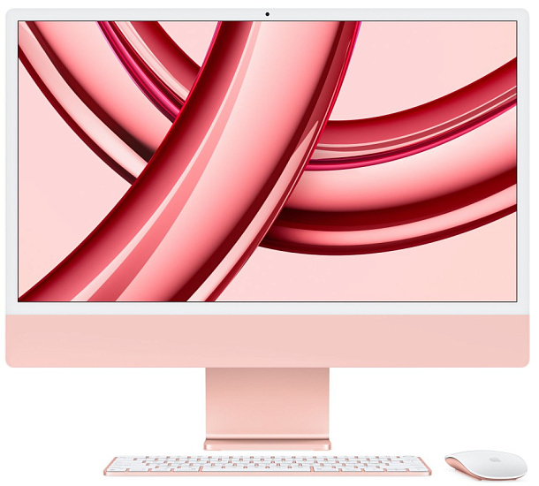 Apple iMac 24" Retina 4,5K, M3 (8C CPU, 8C GPU), 8 ГБ, 256 ГБ SSD, розовый