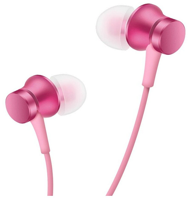 Наушники Mi Earphone Basic с микрофоном, розовый
