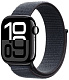 Apple Watch Series 10, 46 мм, корпус из алюминия цвета "черный глянец", спортивный ремешок Loop темно-синего цвета