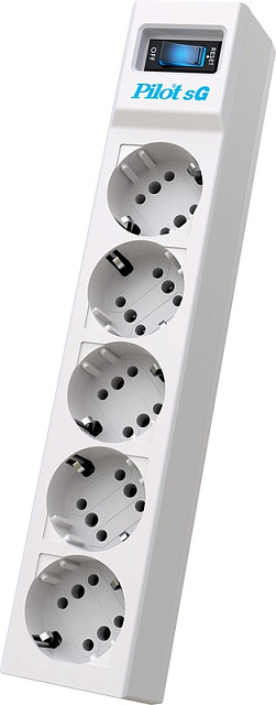 Сетевой фильтр ZIS PILOT Surge protector 1.8м (5 розеток) 
