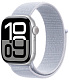 Apple Watch Series 10, 46 мм, корпус из алюминия серебристого цвета, спортивный ремешок Loop дымчато-голубого цвета