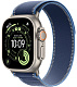 Apple Watch Ultra 3 GPS + Cellular, 49 мм, корпус из титана, ремешок Trail синего/ярко-синего цвета
