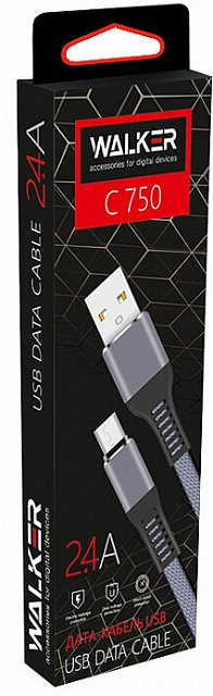 Кабель Type-C-USB Walker C725
