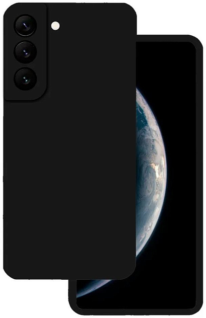 Чехол силиконовый чёрный для Samsung S23 Plus
