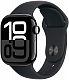 Apple Watch Series 10, 42 мм, корпус из алюминия цвета "черный глянец", спортивный ремешок черного цвета