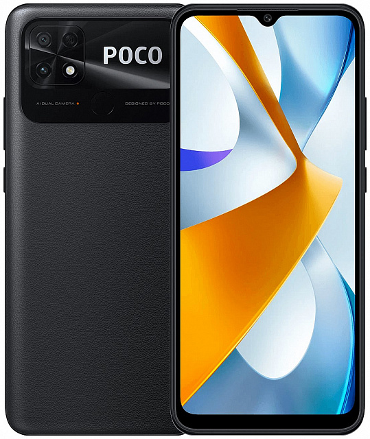 Смартфон Xiaomi POCO C40 4/64 ГБ, черный
