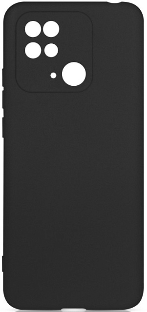 Чехол силиконовый чёрный Xiaomi Redmi 10C

