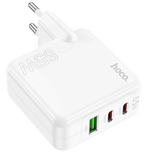 СЗУ Блок Type-C/Type-C/USB-A 65W HOCO C115A
