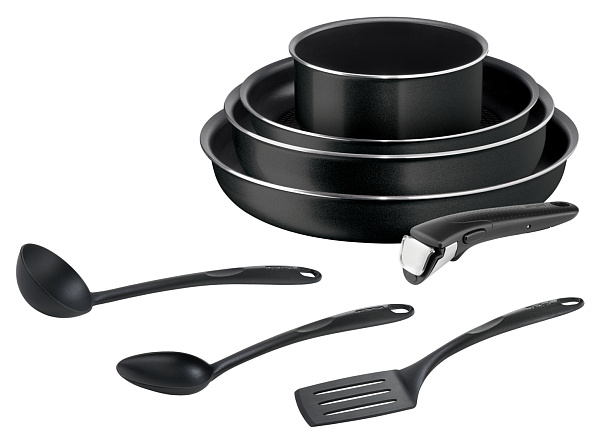 Набор посуды TEFAL Ingenio Black  04193850 8 предметов
